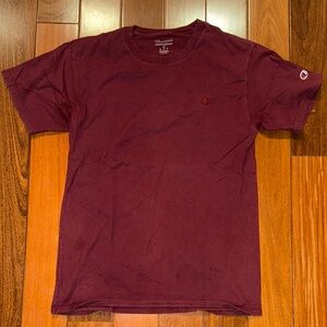 Champion Men's Burgundy Short Sleeve Tee